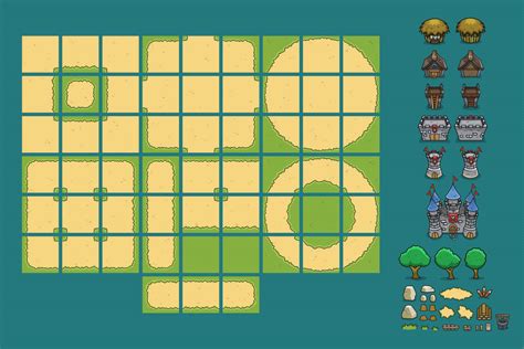 top down character sprites|2d top down tileset.